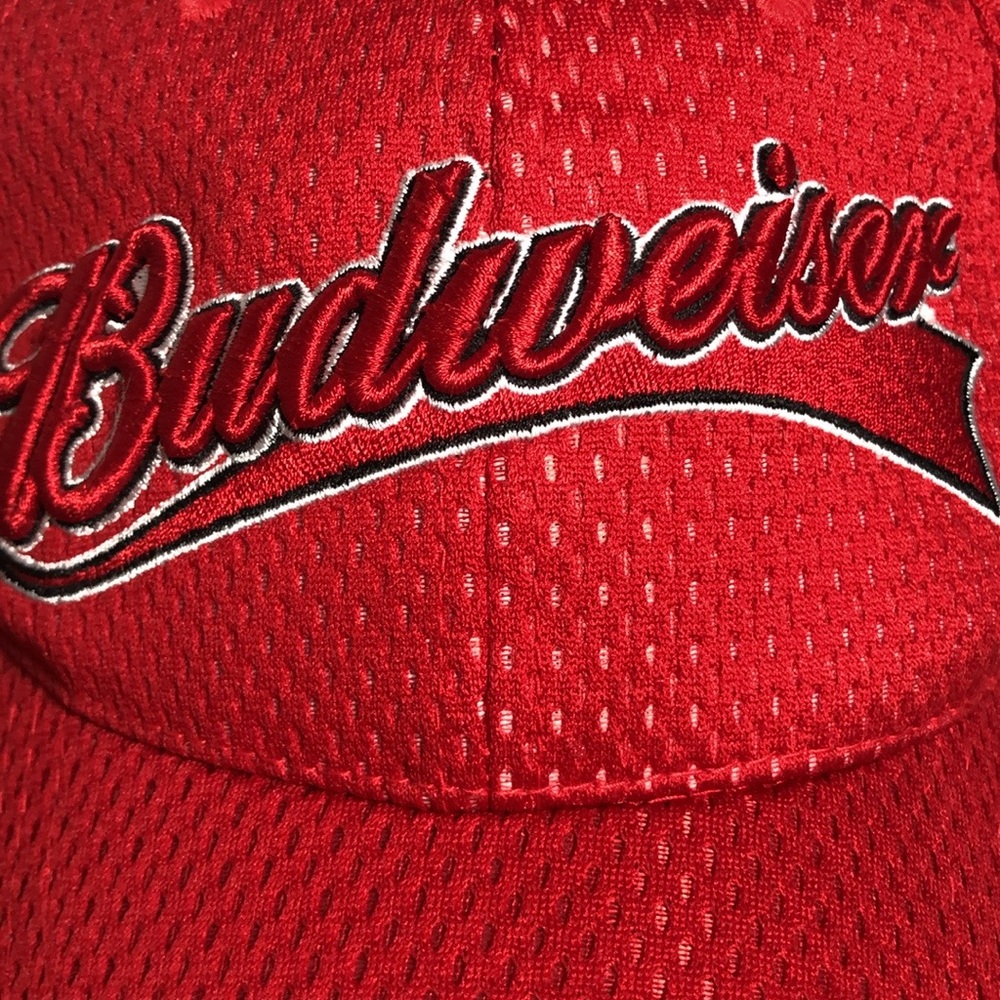 Budweiser Beer Embroidered Mesh Adjustable Hat - Picture 13 of 13
